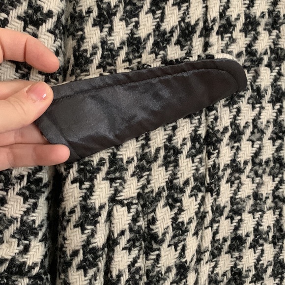 Epic Miss Sixty houndstooth coat with large silver tone buttons size XL - Picture 6 of 10